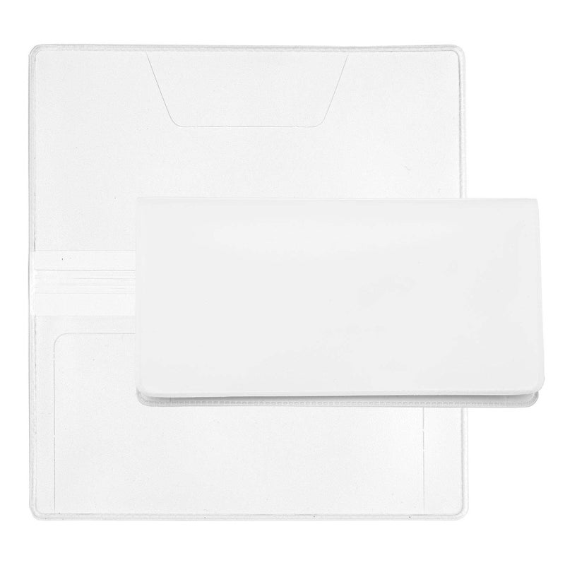 CAROUSELCHECKS White Vinyl Checkbook Cover, Top Tear Personal Vinyl Checkbook Cover - Image 3